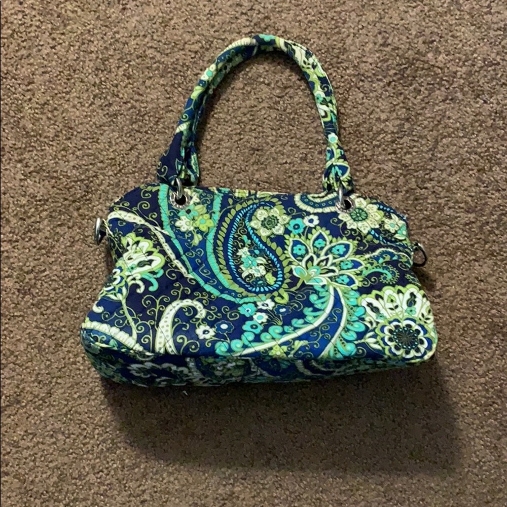 Vera Bradley green and blue paisley bag